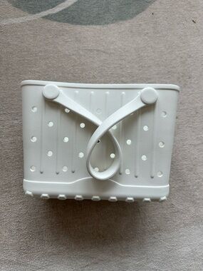 Walmart Women’s White Everyday Tote Bag - Minimalist Soft Plastic